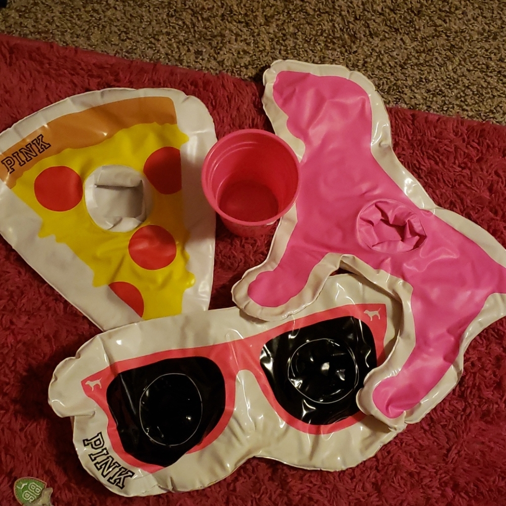 Vs pink floaties with cup